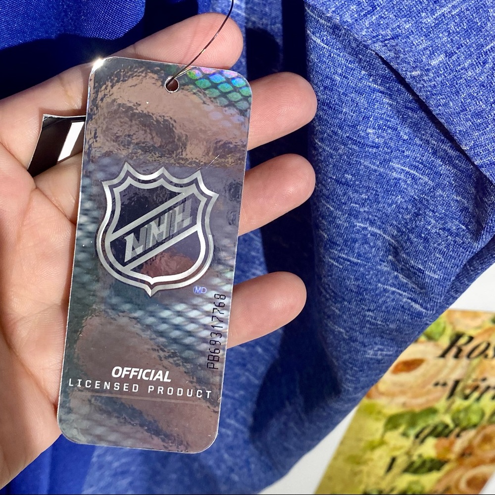 NHL St Louis Blues NWT PLYR Blue on Heather Blue Half-Zip PLYR Jacket M - Picture 10 of 14